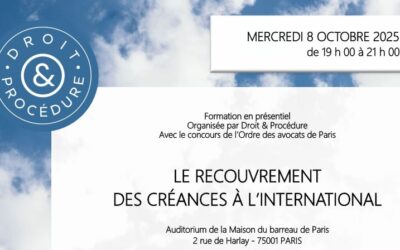 Participation in the conference “Le recouvrement des créances à l’international”